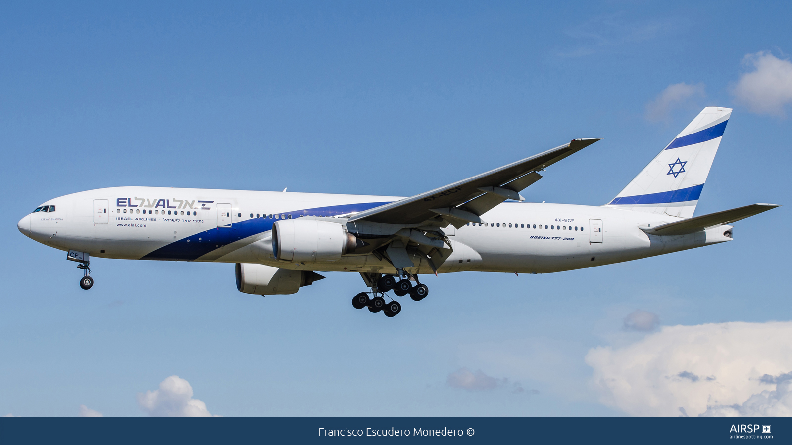 El Al Israel Airlines  Boeing 777-200  4X-ECF