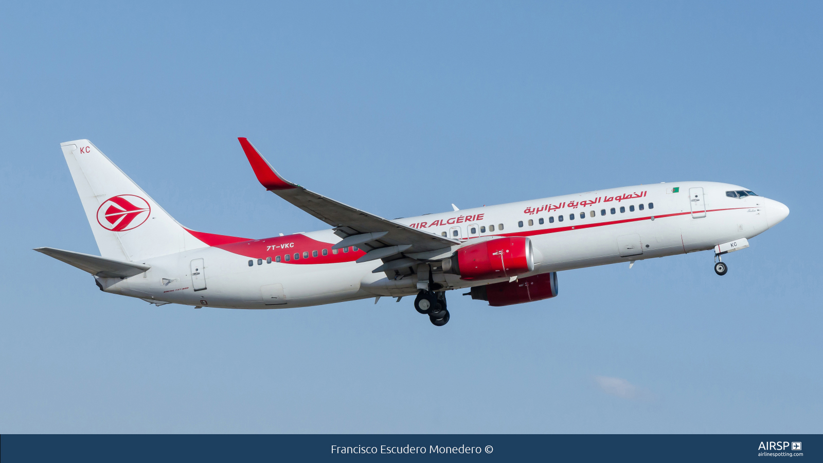 Air Algerie  Boeing 737-800  7T-VKC