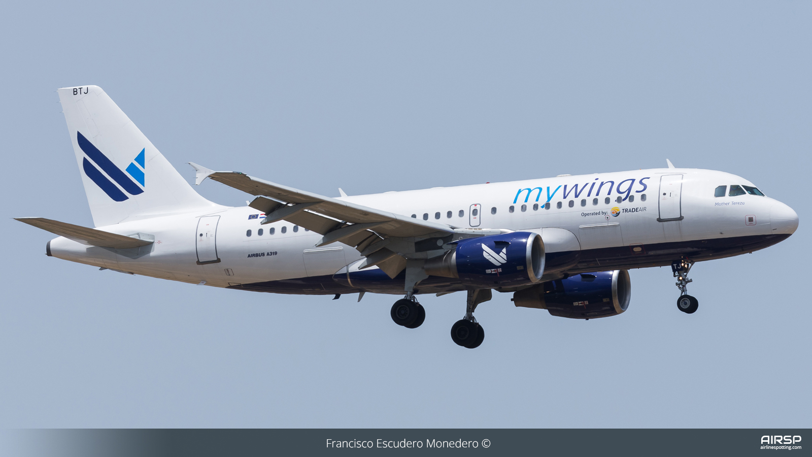Mywings  Airbus A319  9A-BTJ