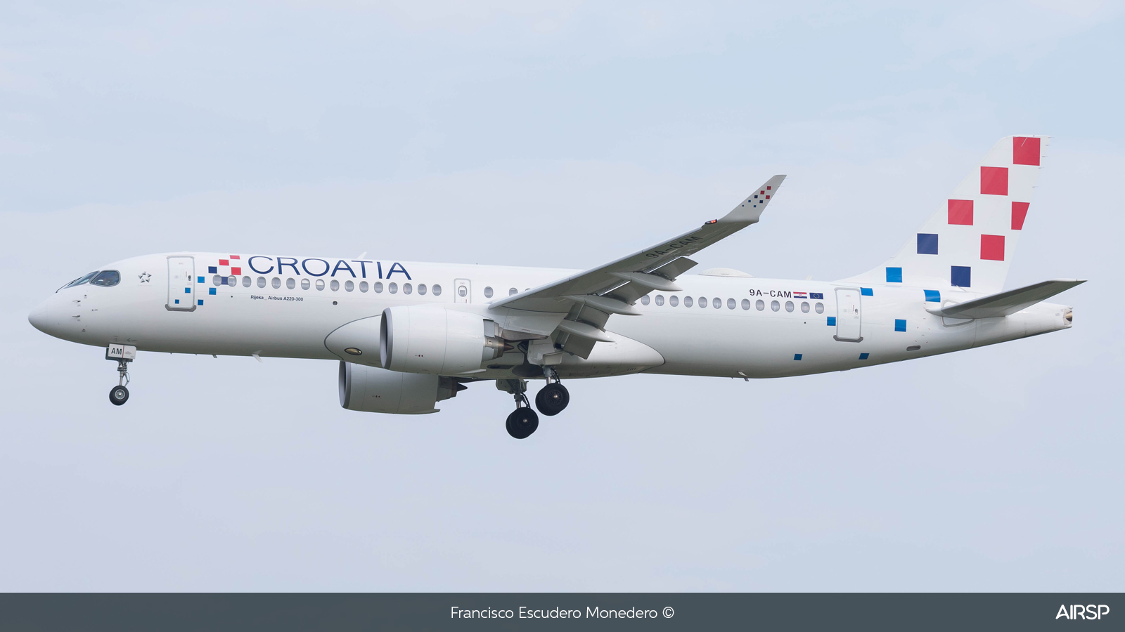Croatia Airlines  Airbus A220-300  9A-CAM