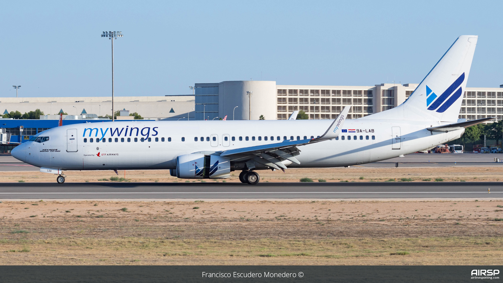 Mywings  Boeing 737-800  9A-LAB