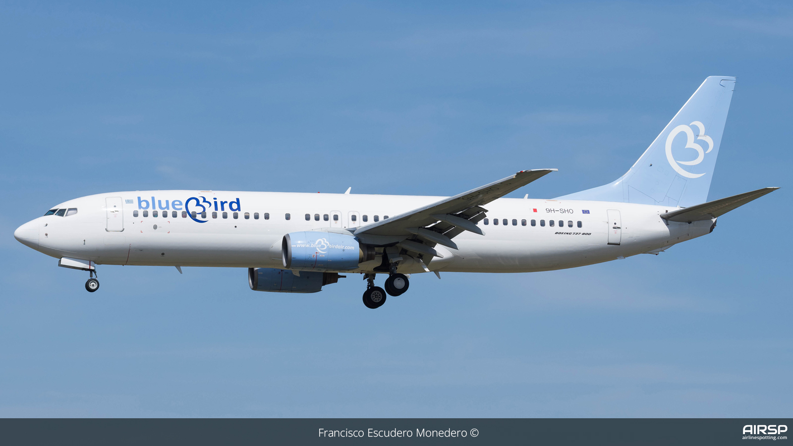 Blue Bird Airways  Boeing 737-800  9H-SHO