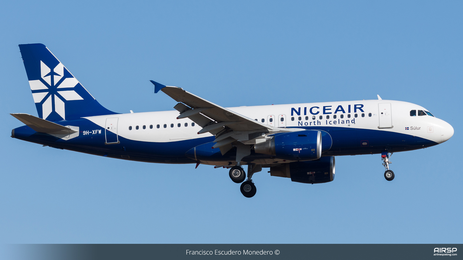 Nice Air  Airbus A319  9H-XFW