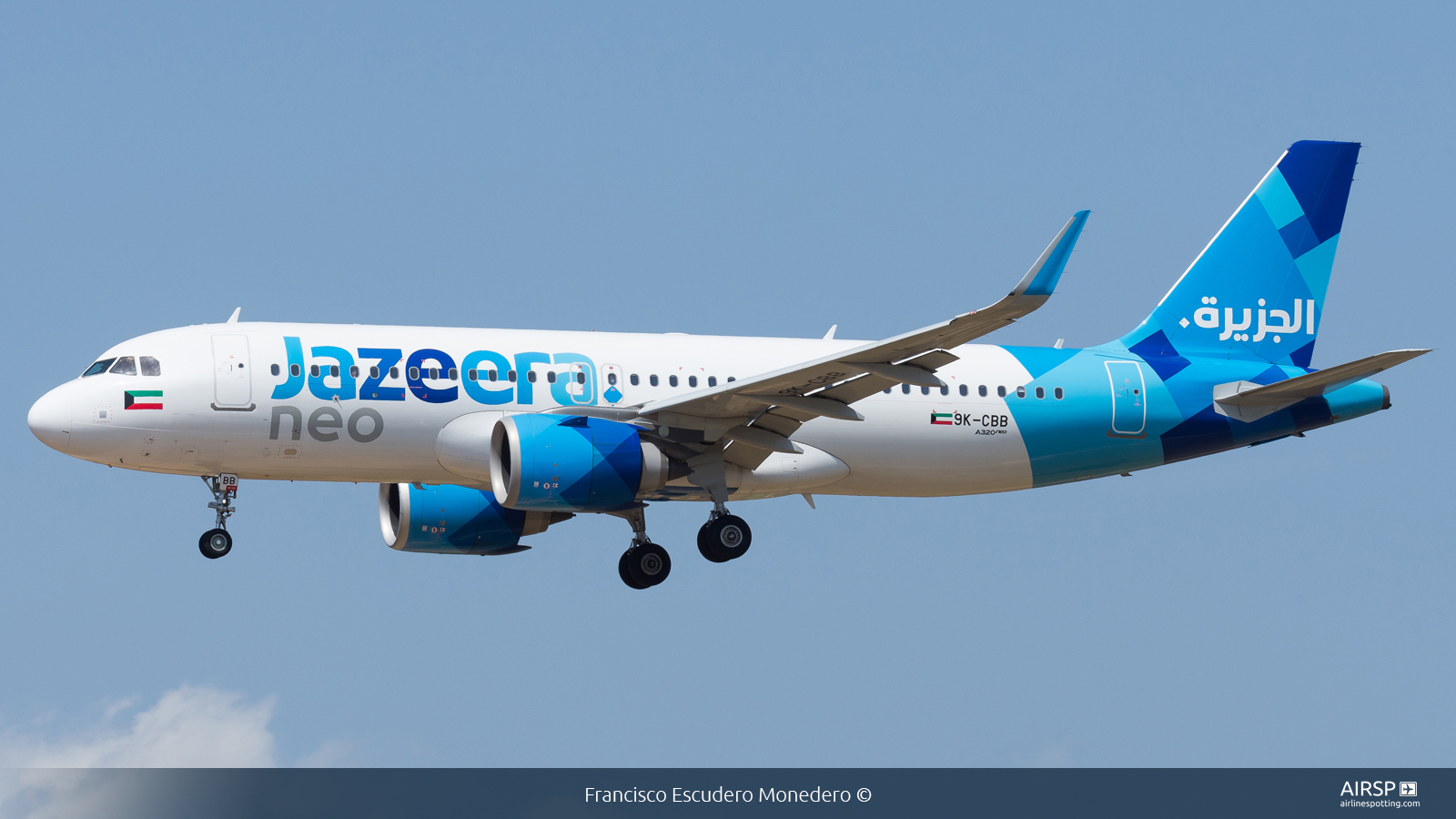 Jazeera Airways  Airbus A320neo  9K-CBB