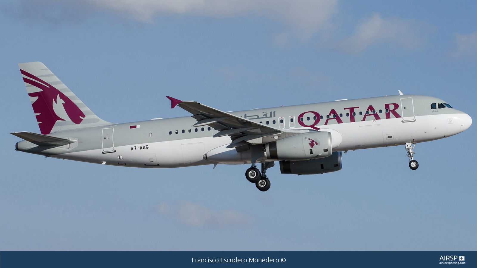 Qatar Airways  Airbus A320  A7-AAG
