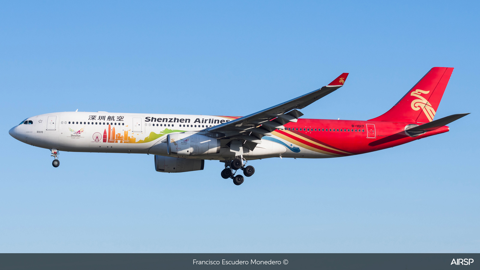 Shenzhen Airlines  Airbus A330-300  B-1017