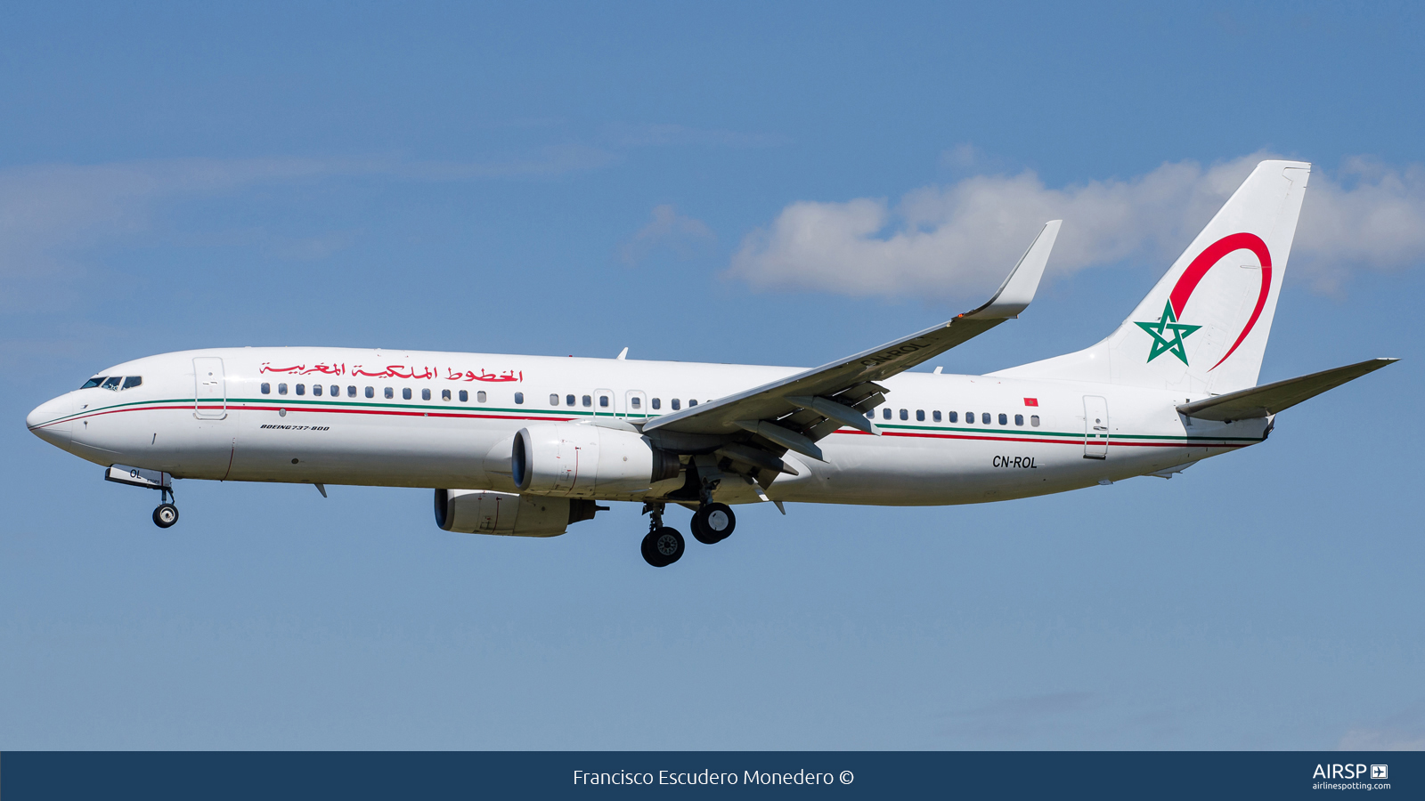 Royal Air Maroc  Boeing 737-800  CN-ROL