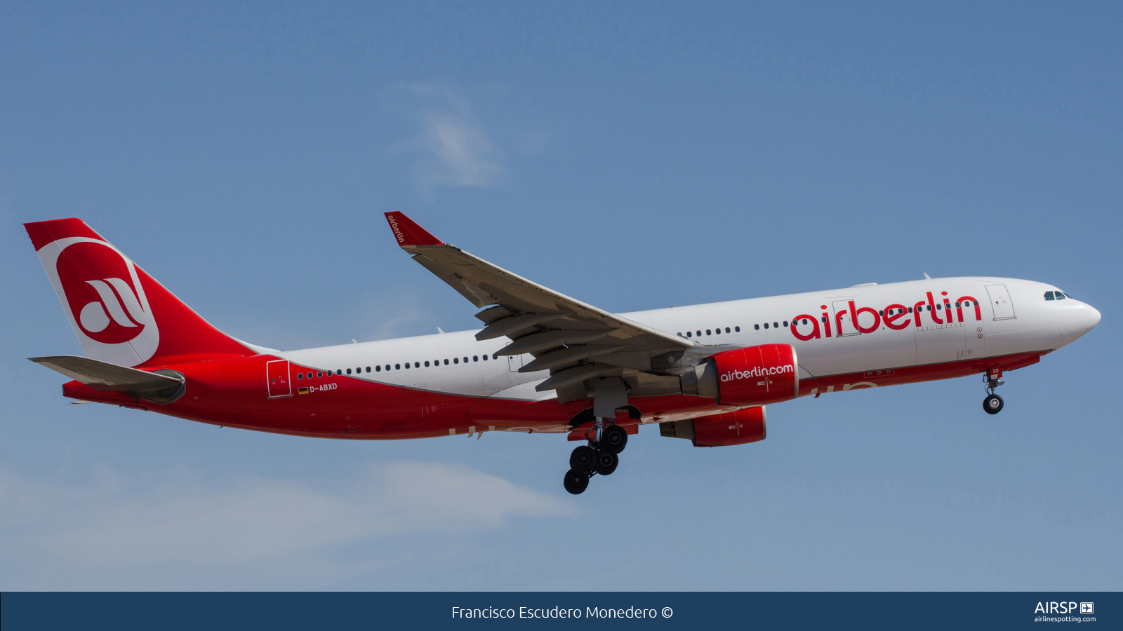 Air Berlin  Airbus A330-200  D-ABXD