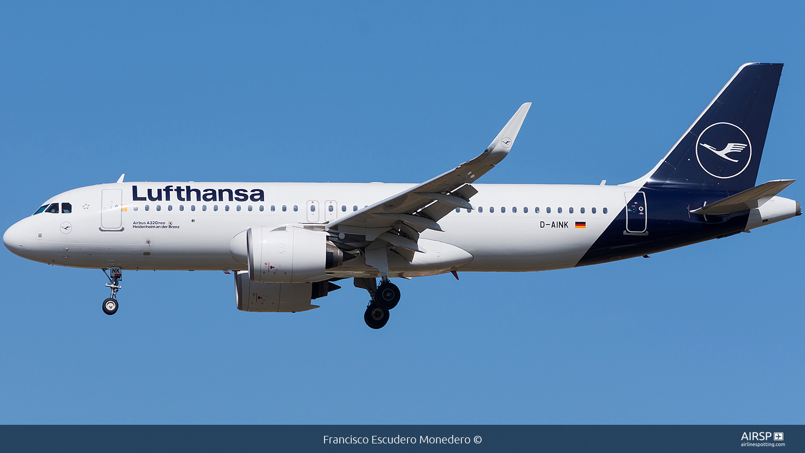 Lufthansa  Airbus A320neo  D-AINK