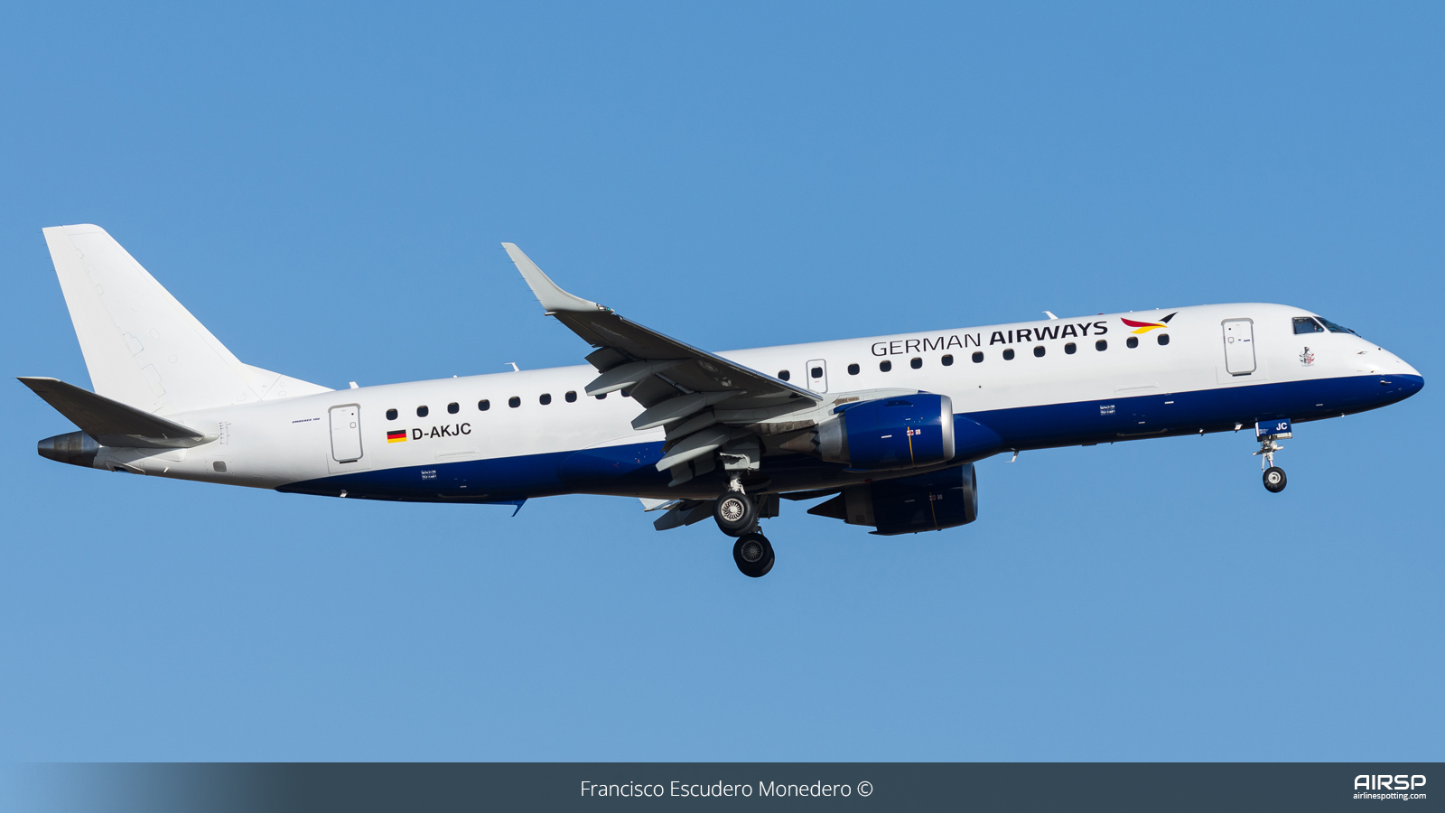 German Airways  Embraer E190  D-AKJC