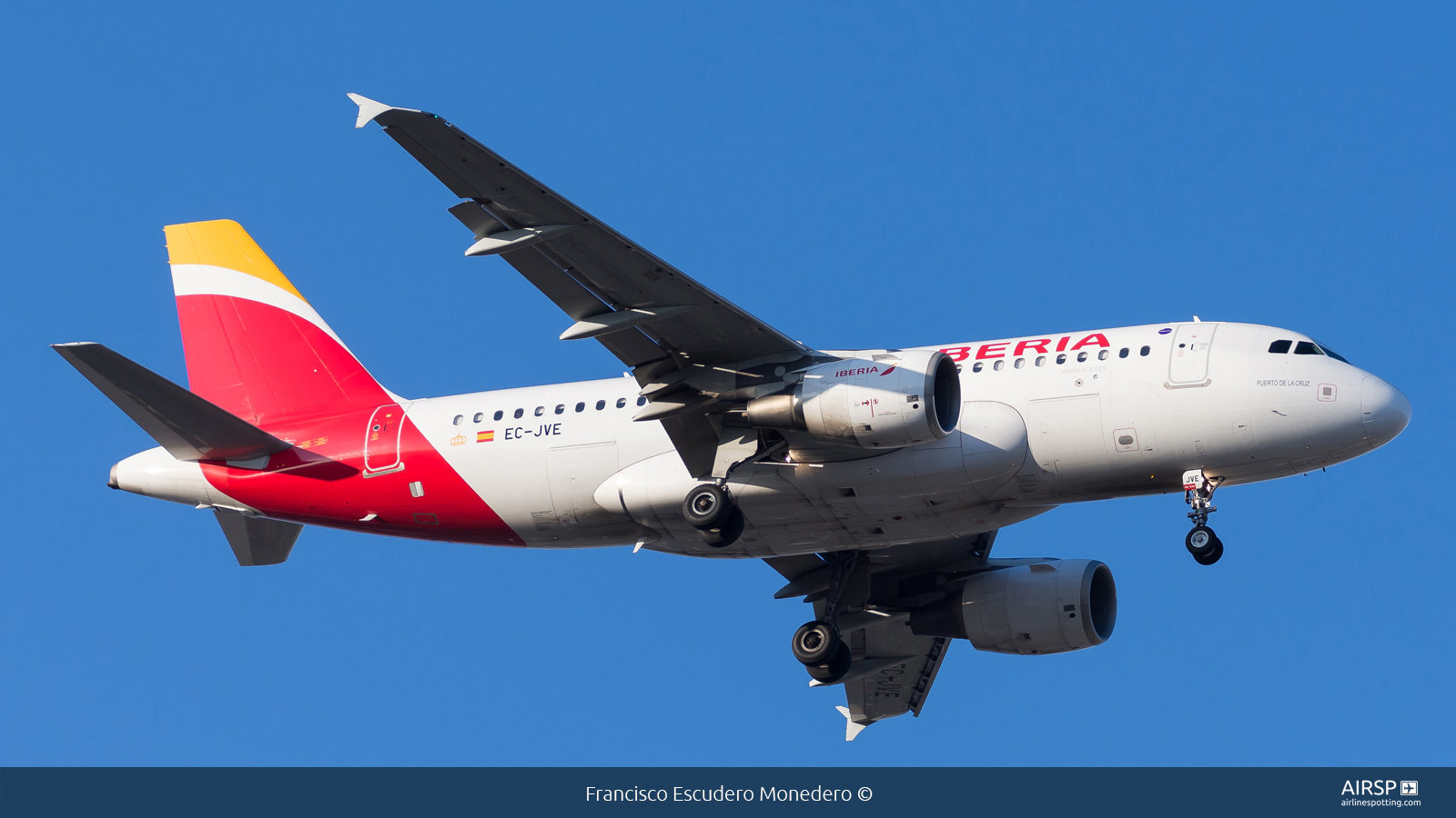 Iberia  Airbus A319  EC-JVE