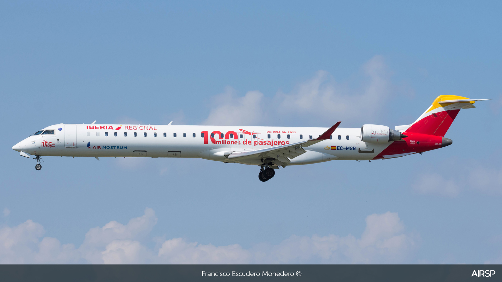 Air Nostrum Iberia Regional  Mitsubishi CRJ-1000  EC-MSB