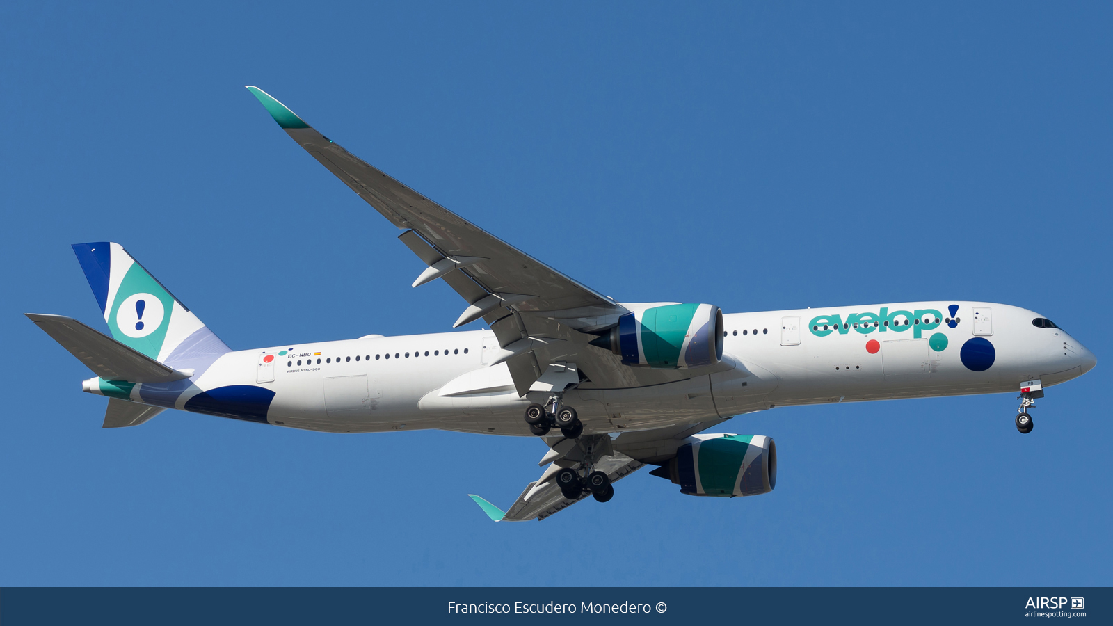 Evelop Airlines  Airbus A350-900  EC-NBO