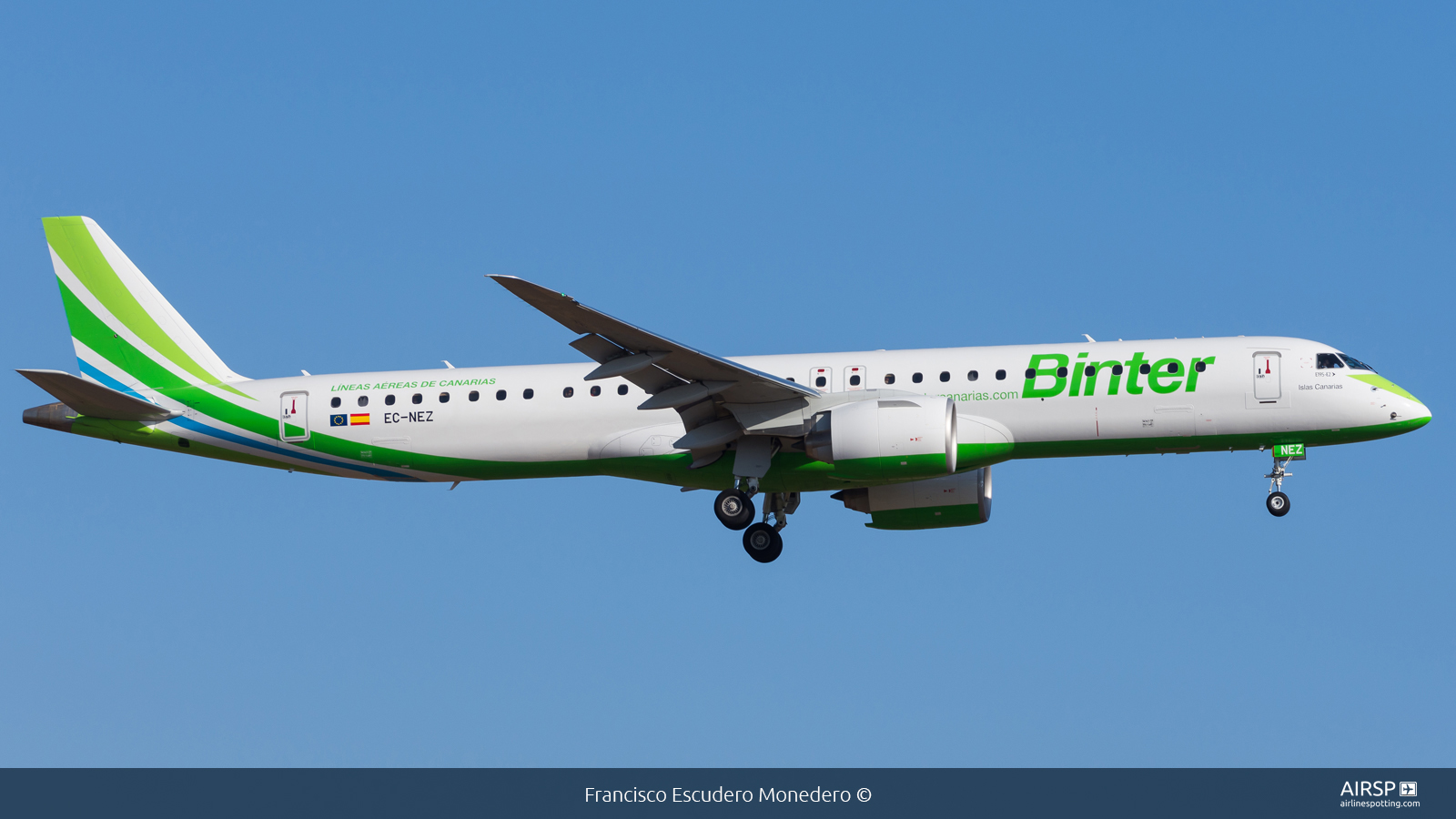 Binter Canarias  Embraer E195-E2  EC-NEZ