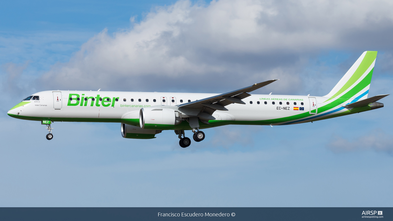 Binter Canarias  Embraer E195-E2  EC-NEZ