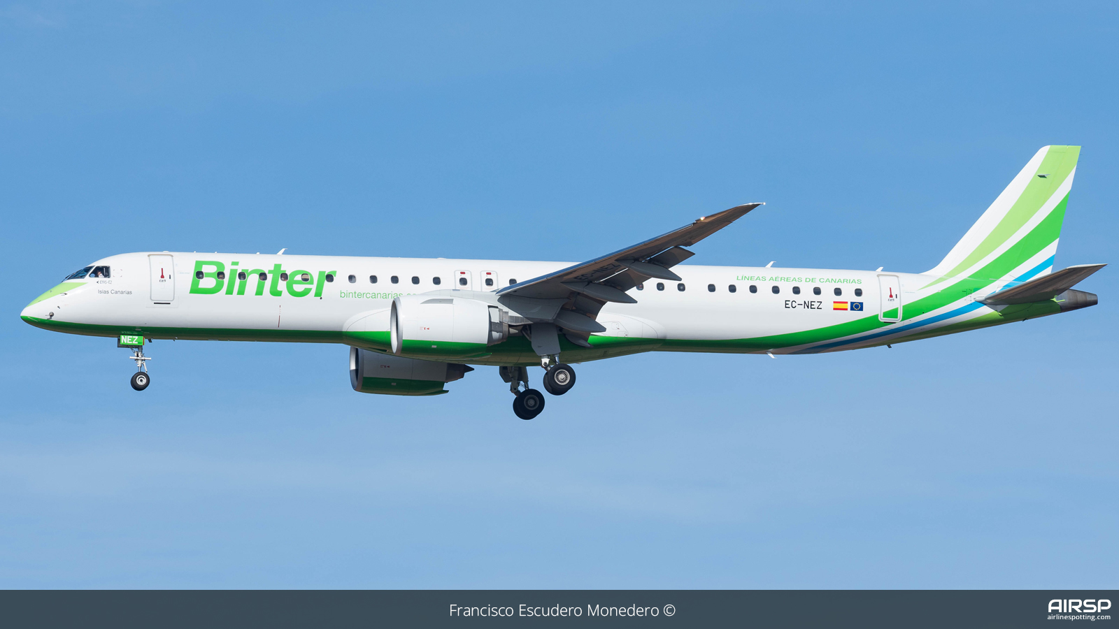 Binter Canarias  Embraer E195-E2  EC-NEZ