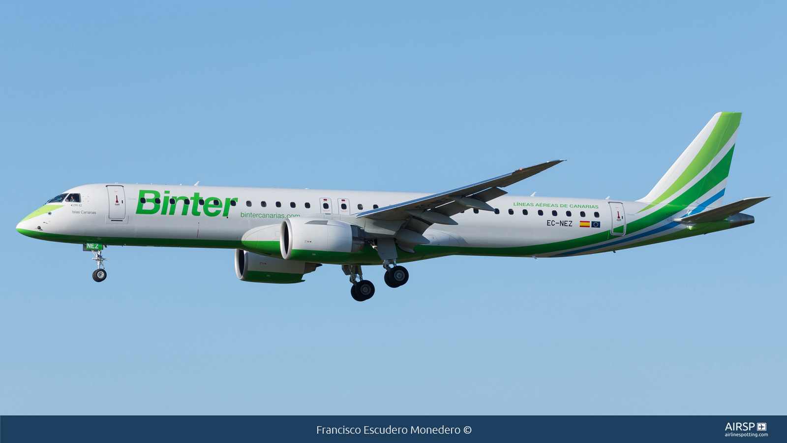 Binter Canarias  Embraer E195-E2  EC-NEZ