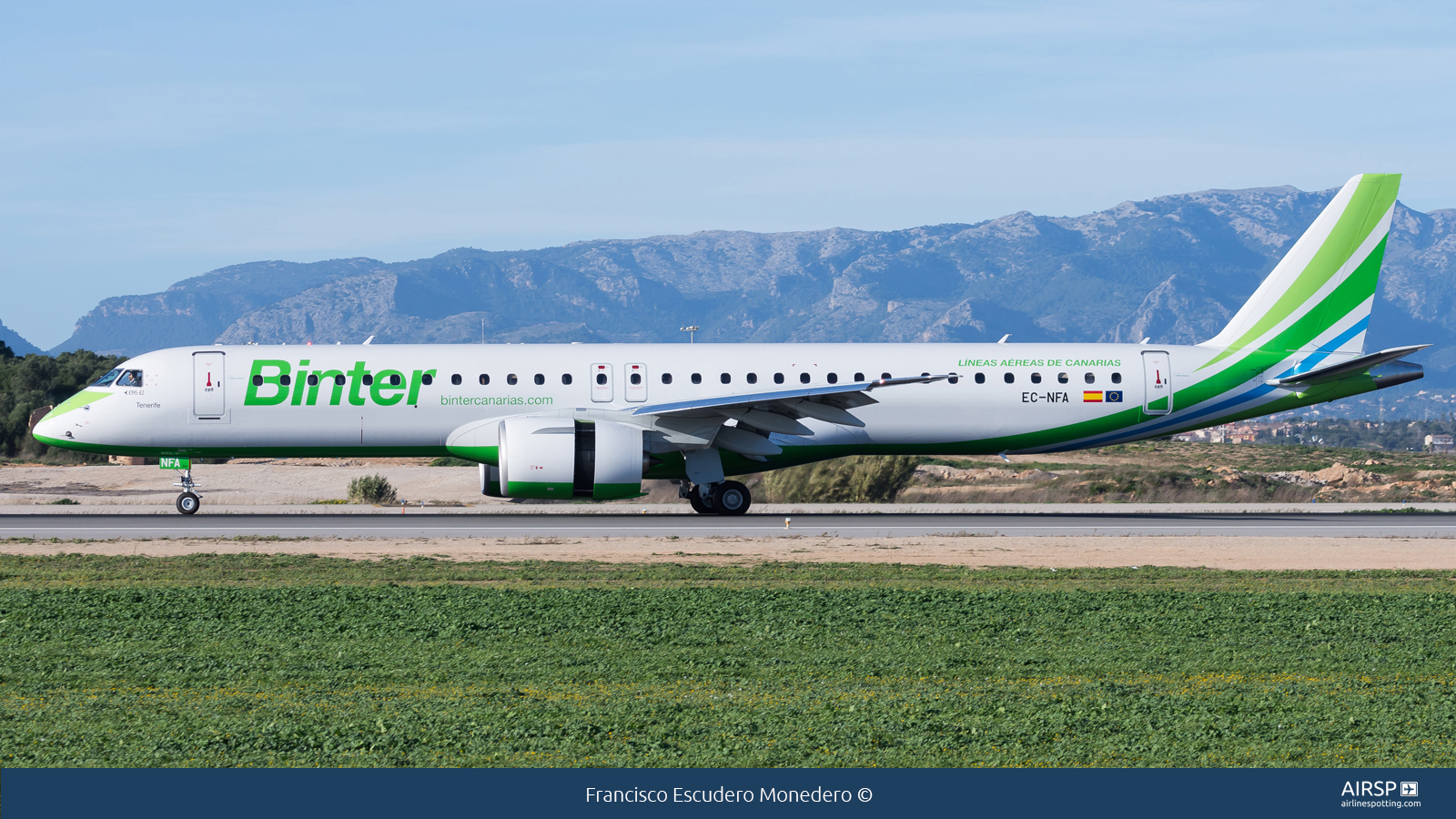Binter Canarias  Embraer E195-E2  EC-NFA