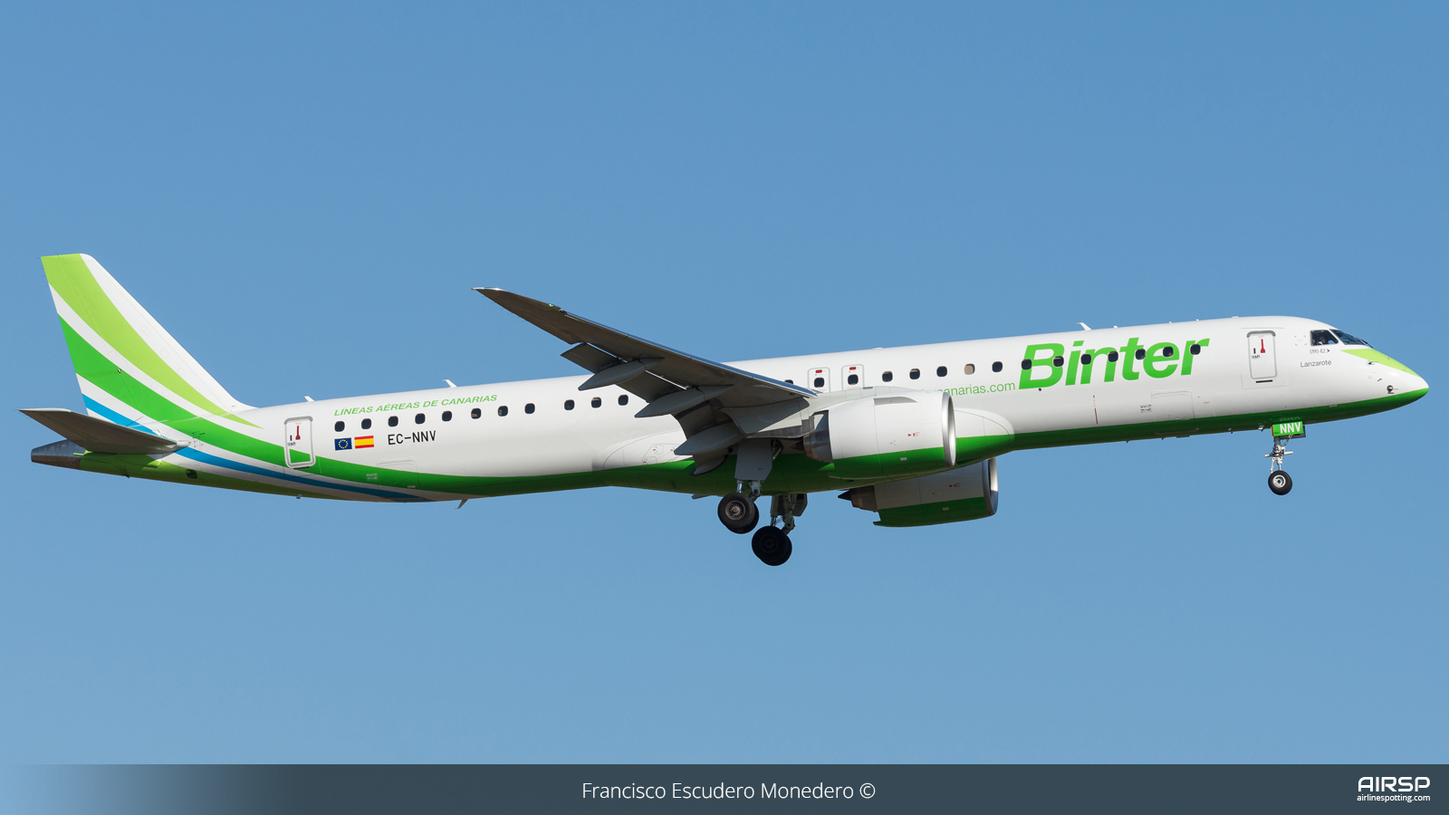 Binter Canarias  Embraer E195-E2  EC-NNV