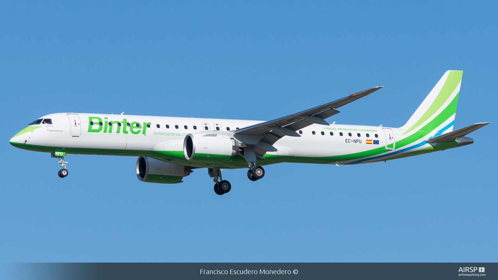 Binter Canarias  Embraer E195-E2  EC-NPU