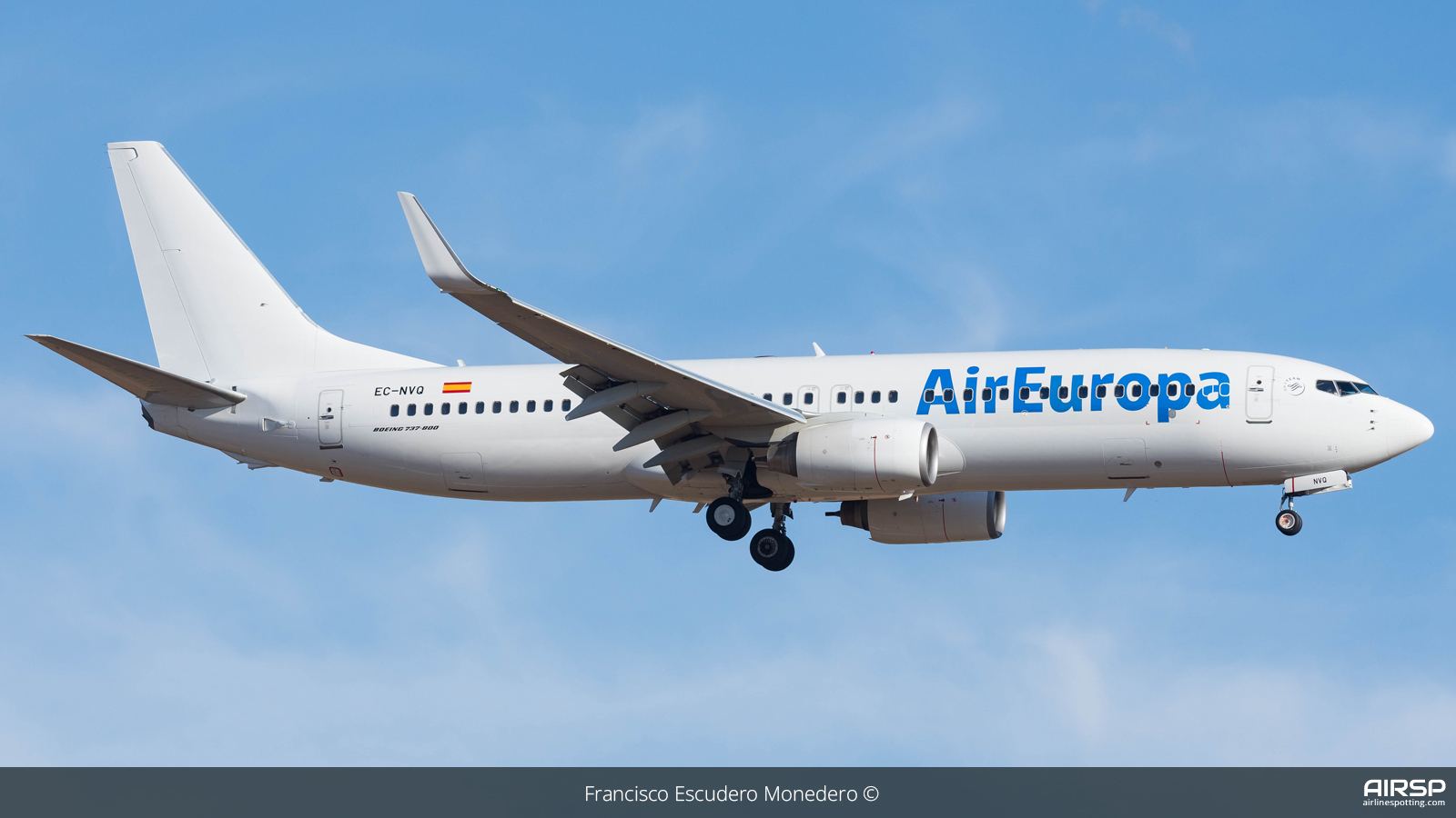 Air Europa  Boeing 737-800  EC-NVQ