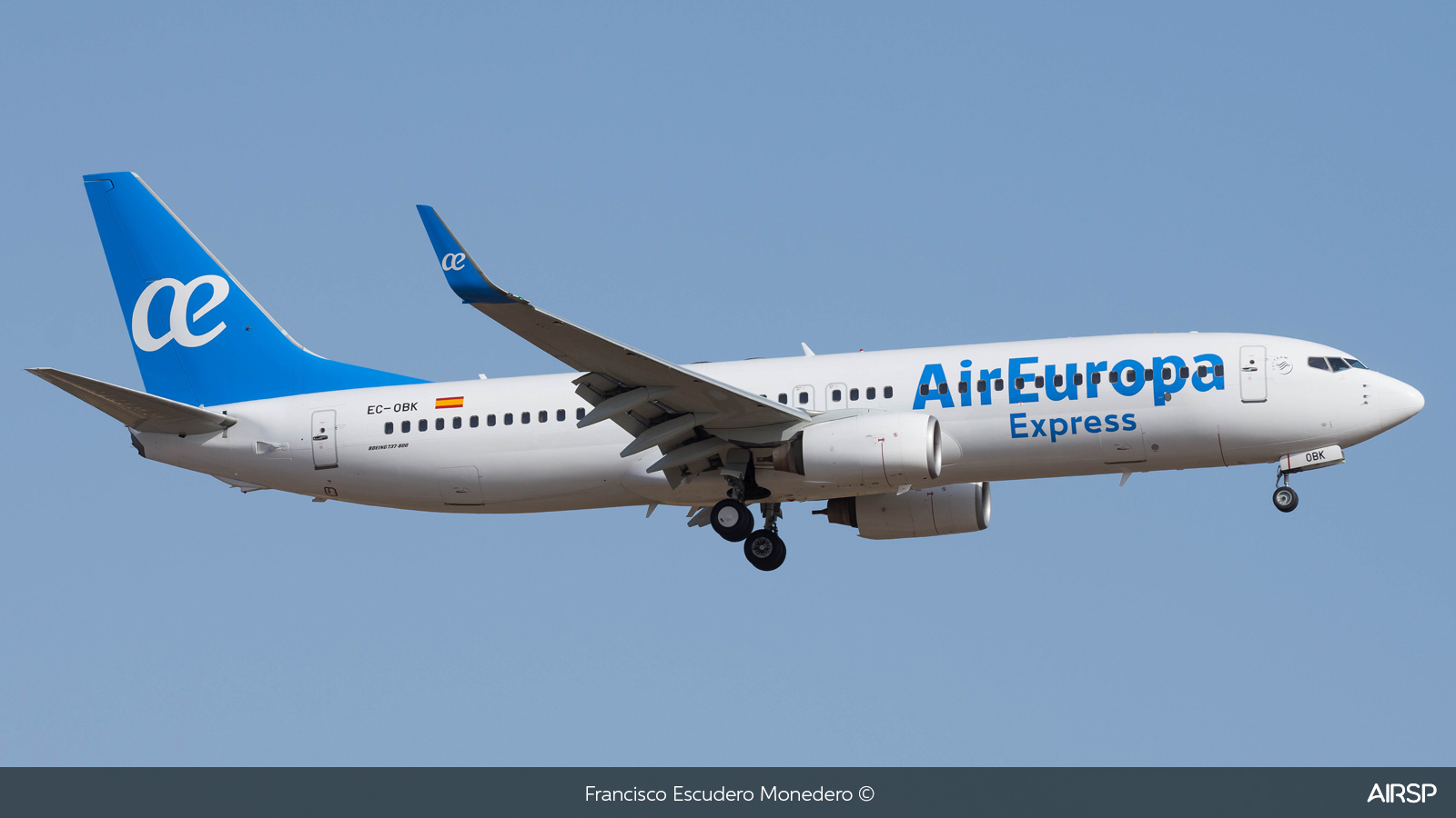 Air Europa Express  Boeing 737-800  EC-OBK