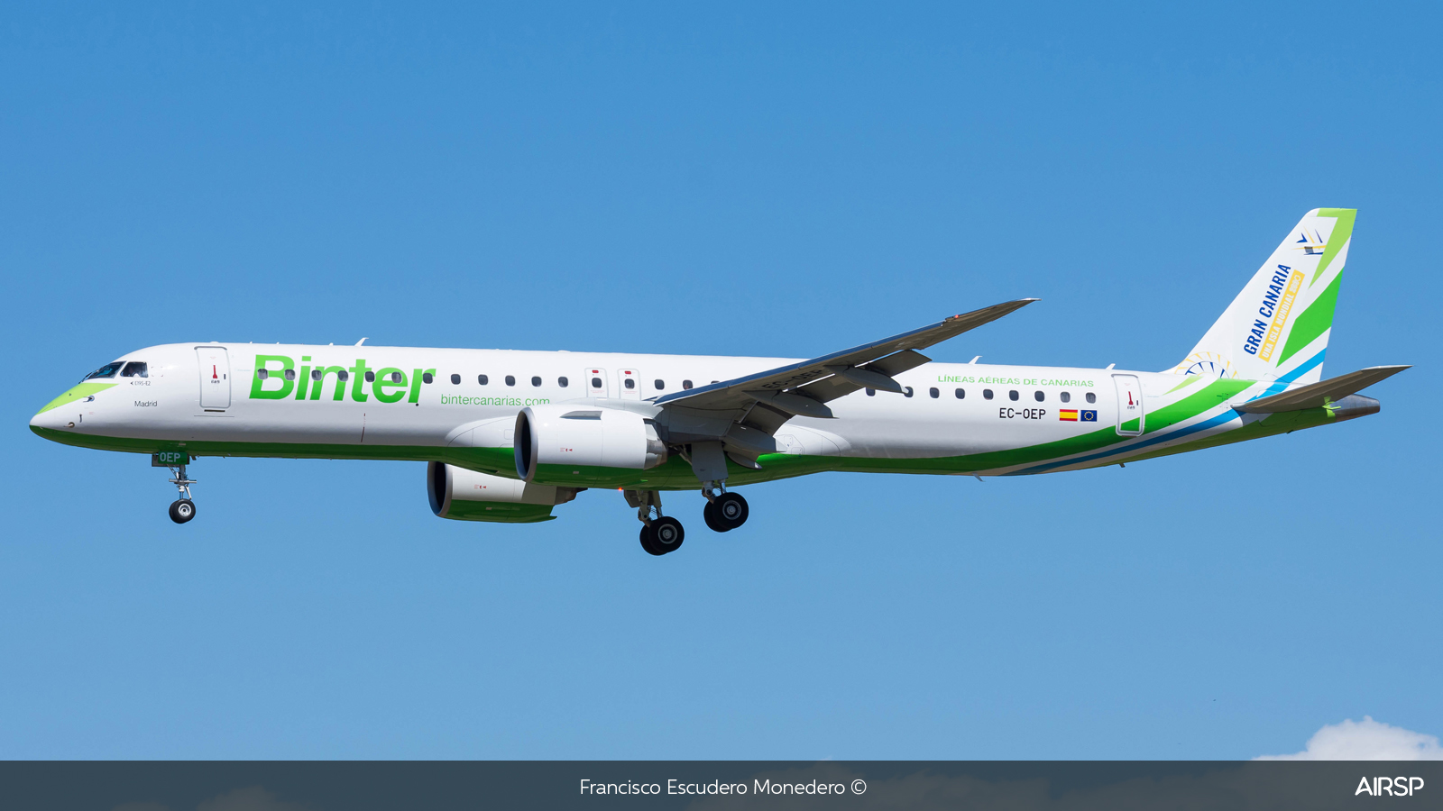 Binter Canarias  Embraer E195-E2  EC-OEP