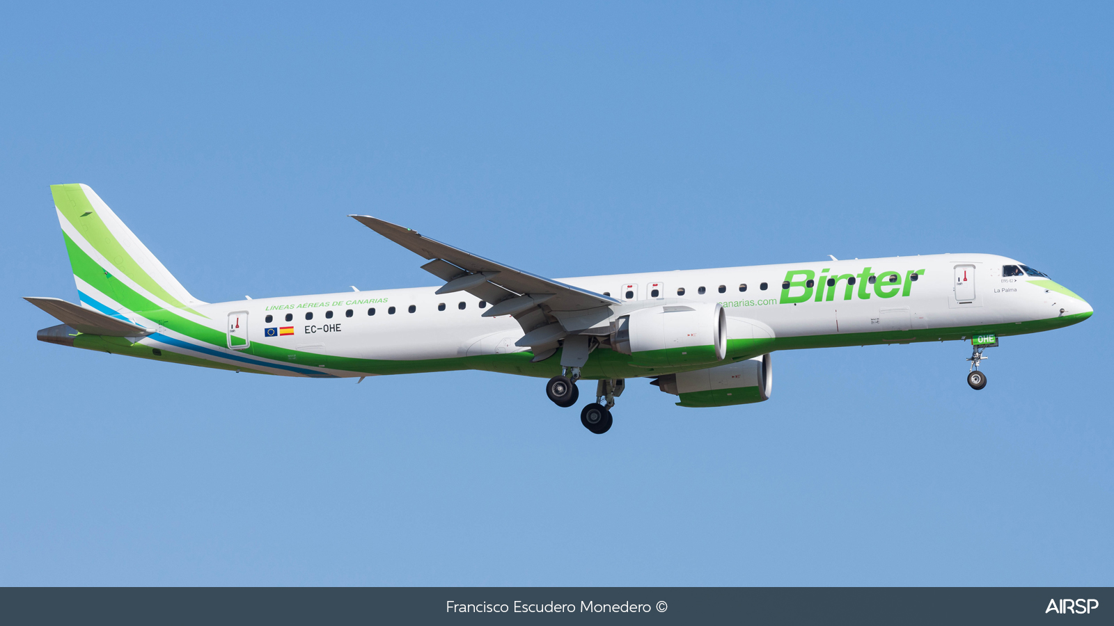 Binter Canarias  Embraer E195-E2  EC-OHE