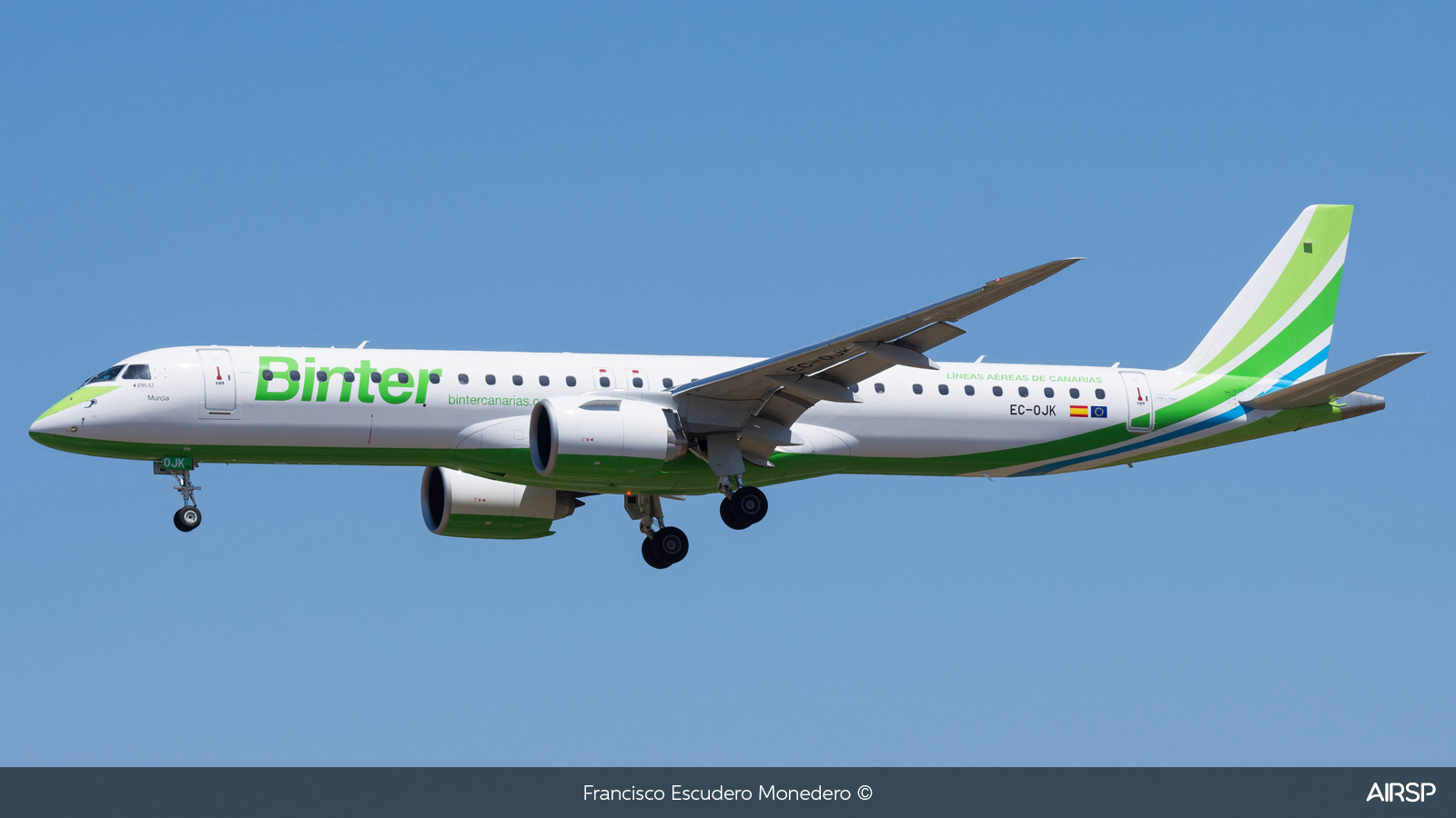 Binter Canarias  Embraer E195-E2  EC-OJK