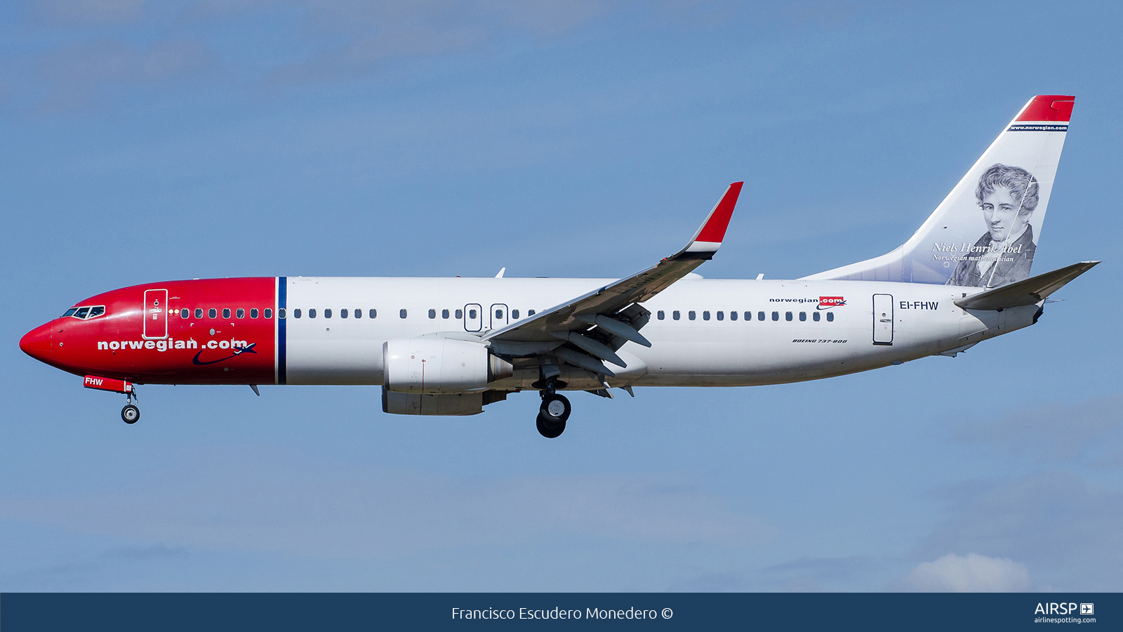 Norwegian  Boeing 737-800  EI-FHW