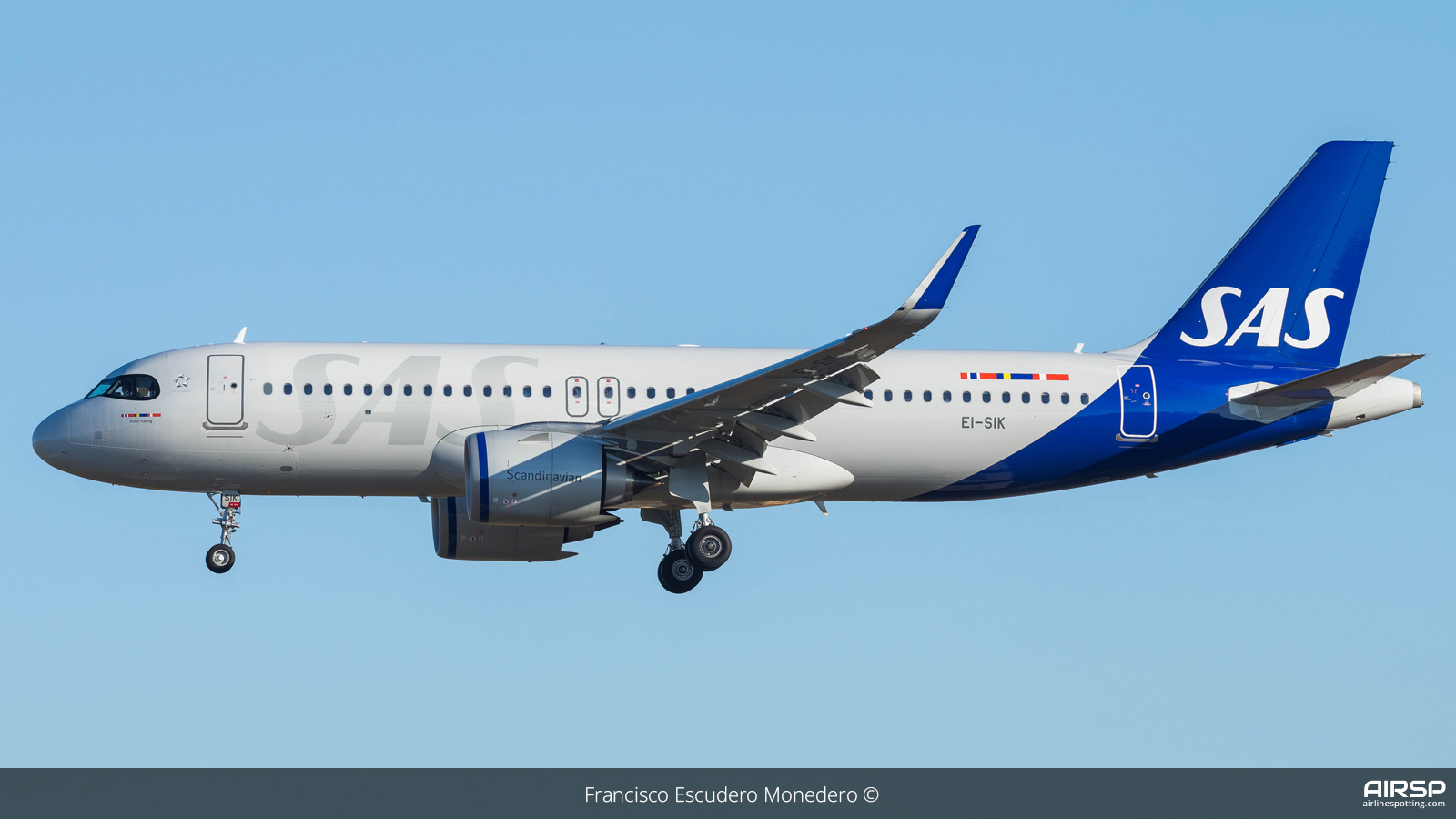 SAS Scandinavian Airlines  Airbus A320neo  EI-SIK