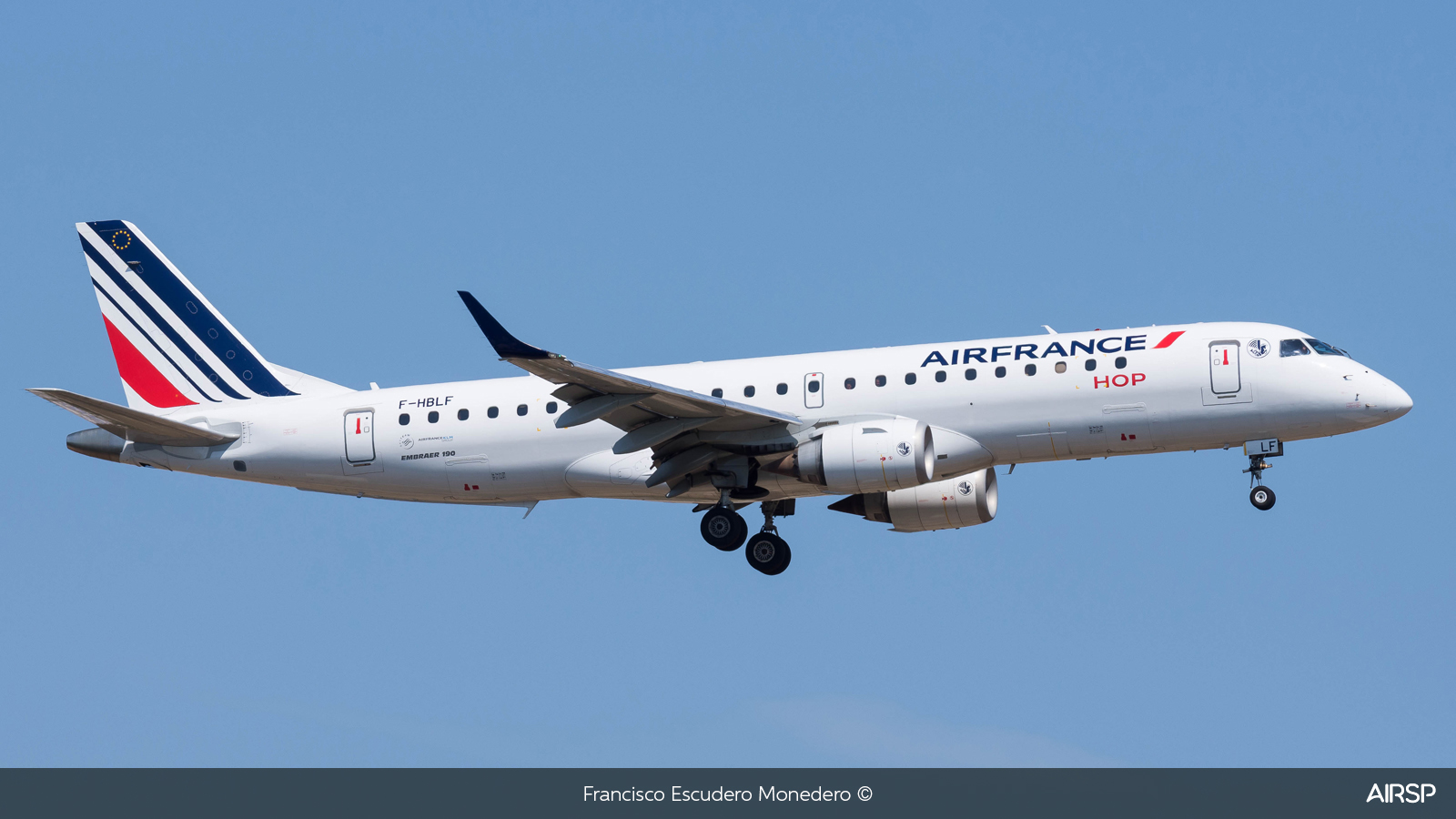Air France Hop  Embraer E190  F-HBLF