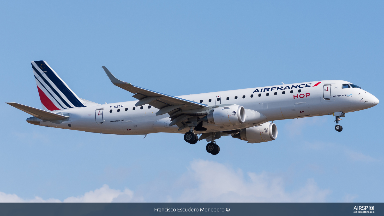 Air France Hop  Embraer E190  F-HBLO