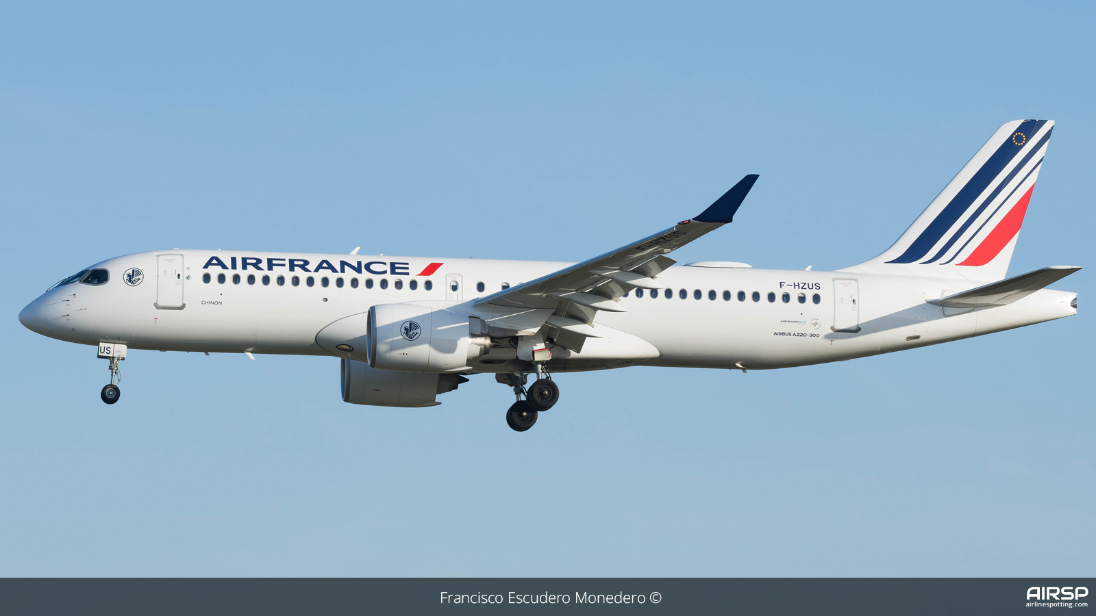 Air France  Airbus A220-300  F-HZUS