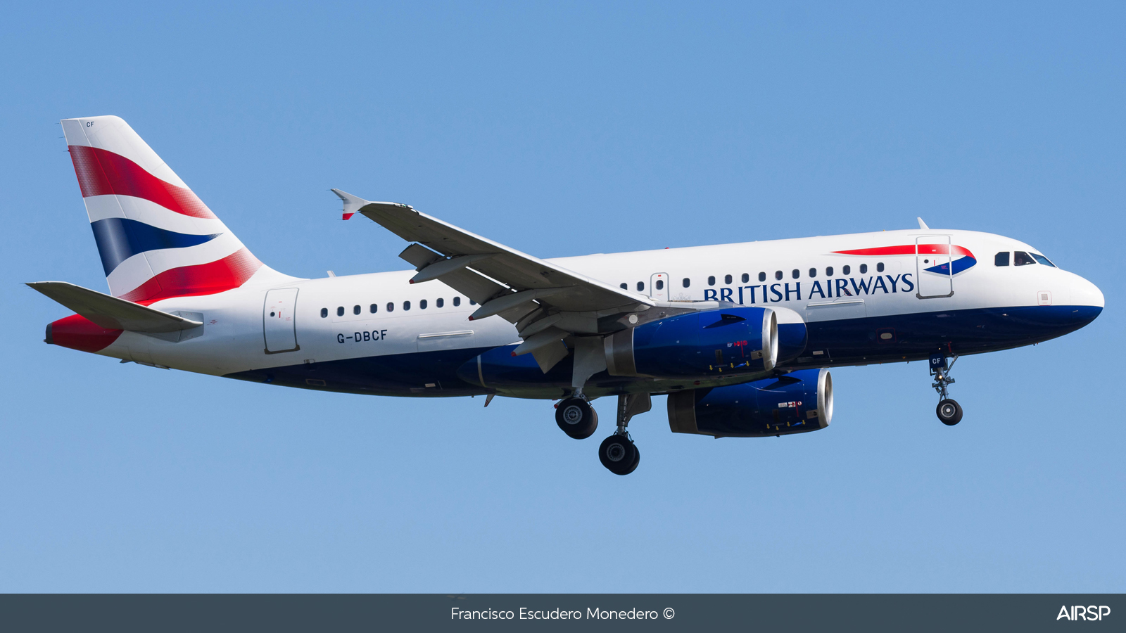 British Airways  Airbus A319  G-DBCF