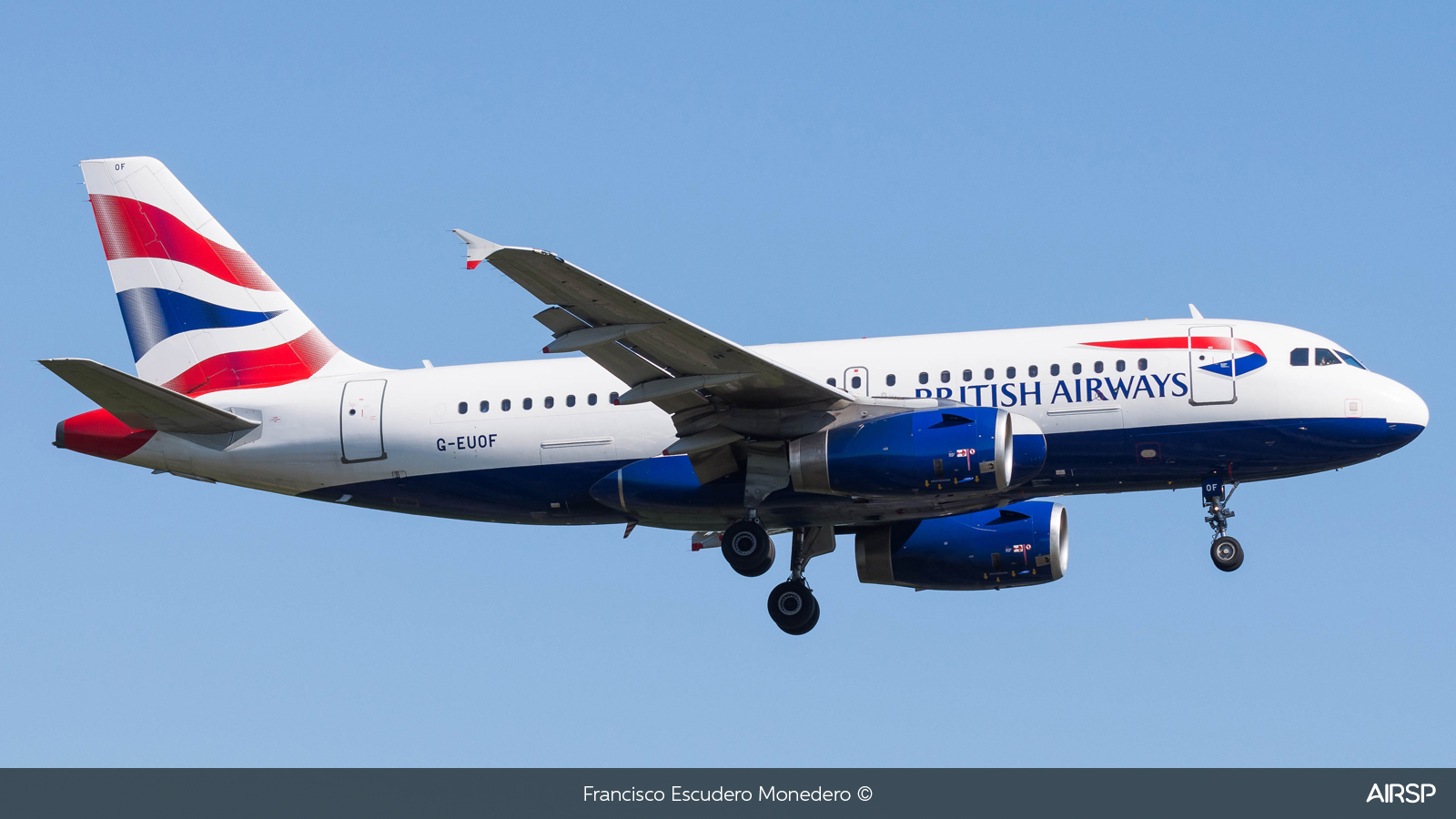 British Airways  Airbus A319  G-EUOF
