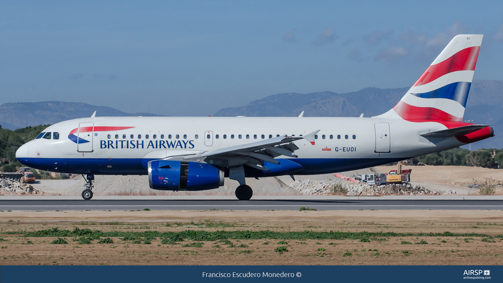 British Airways  Airbus A319  G-EUOI