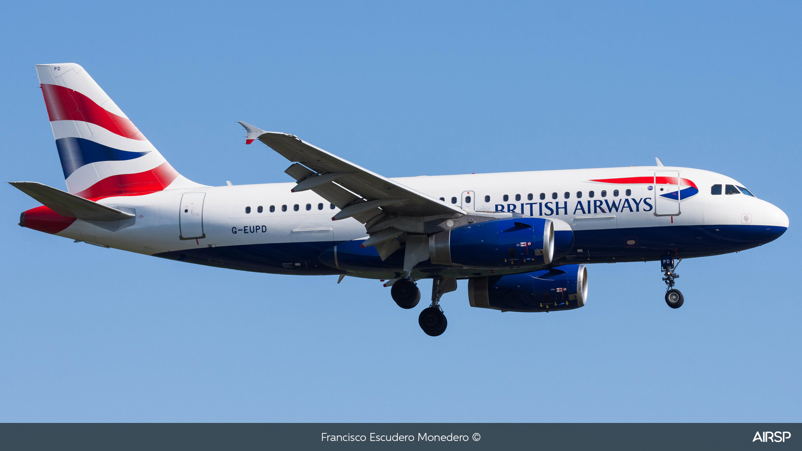 British Airways  Airbus A319  G-EUPD