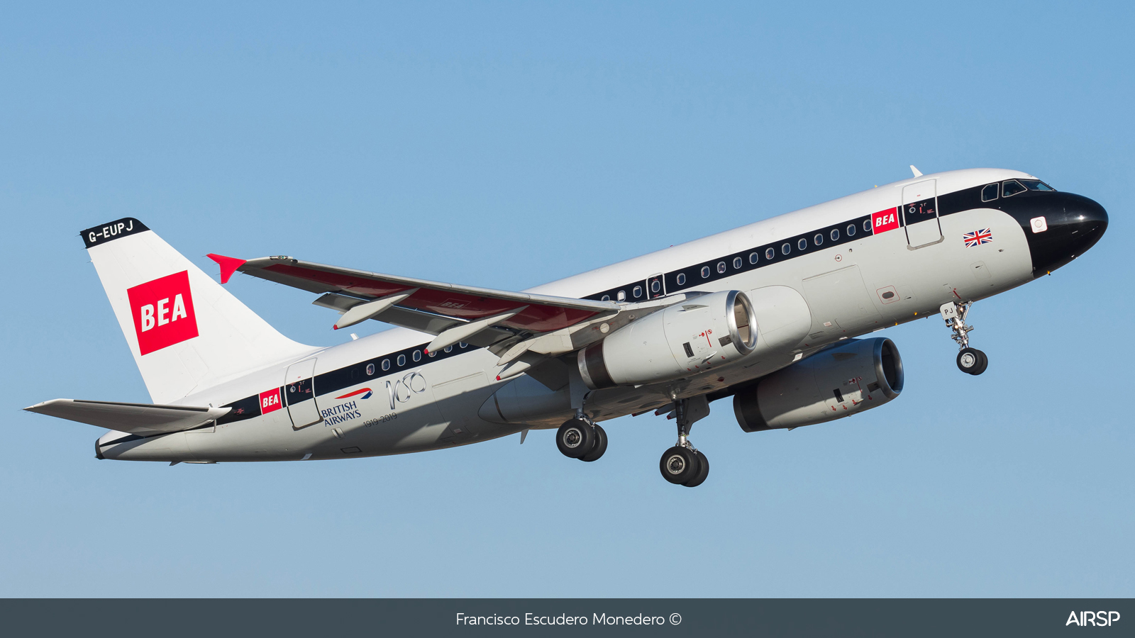 British Airways  Airbus A319  G-EUPJ