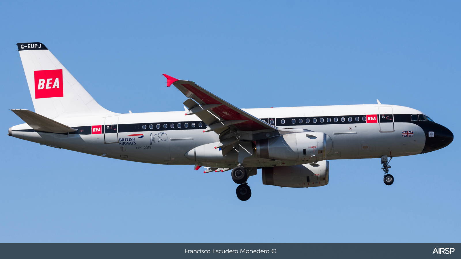 British Airways  Airbus A319  G-EUPJ
