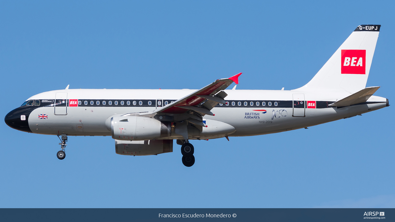 British Airways  Airbus A319  G-EUPJ