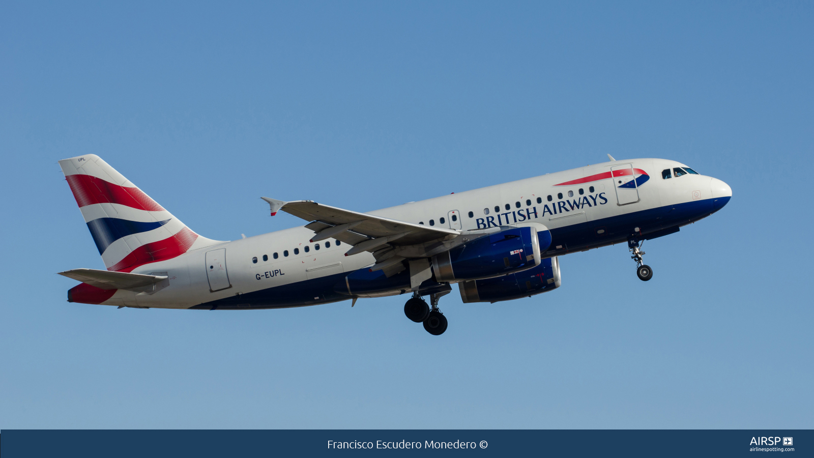 British Airways  Airbus A319  G-EUPL