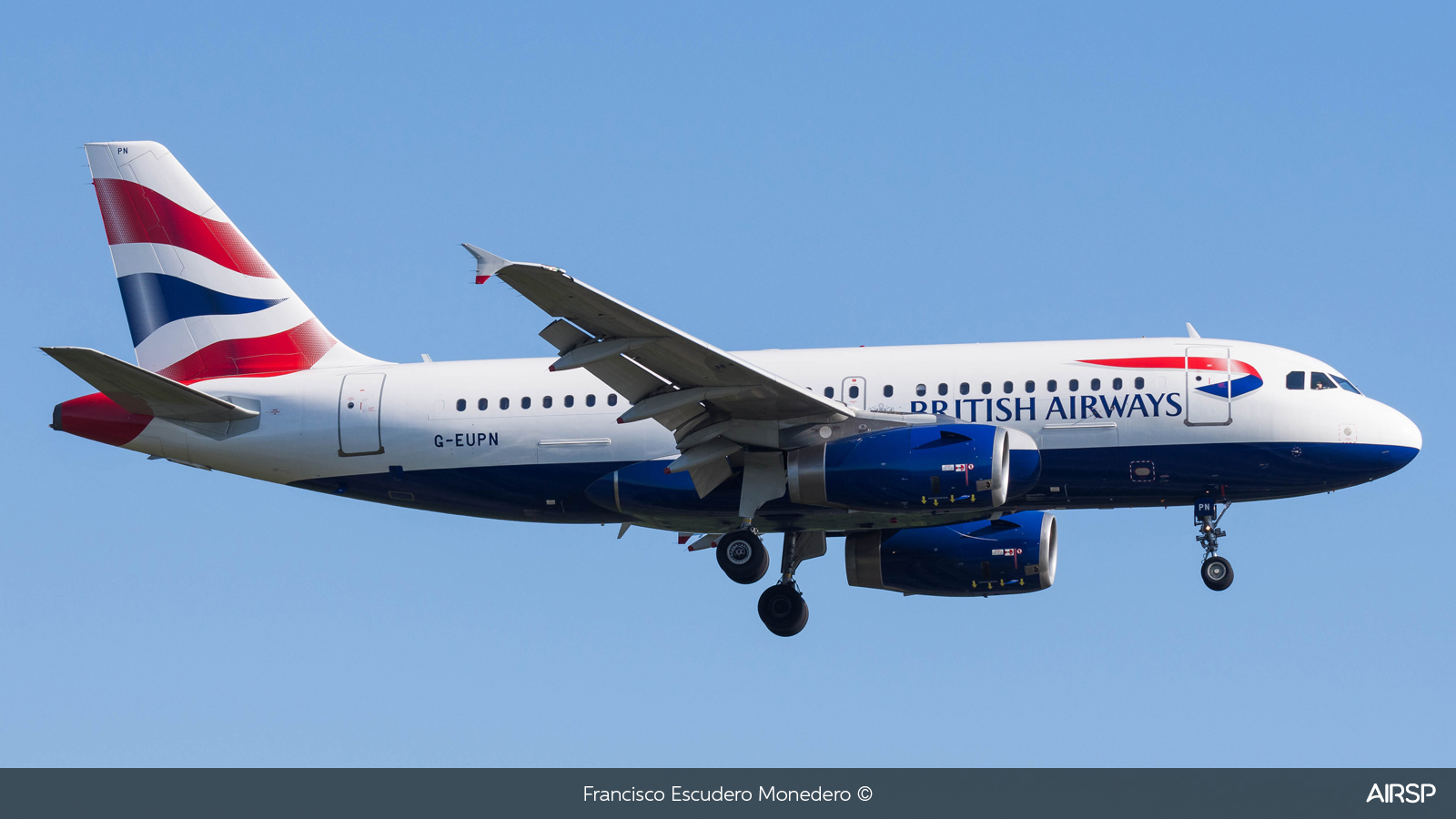 British Airways  Airbus A319  G-EUPN