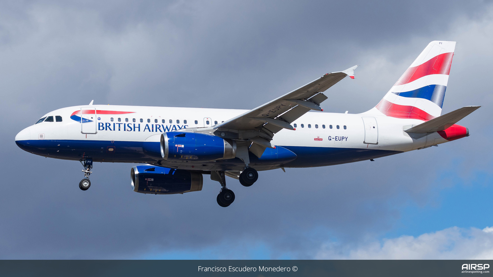British Airways  Airbus A319  G-EUPY