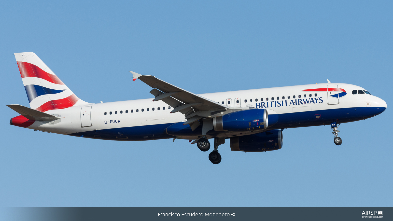 British Airways  Airbus A320  G-EUUA