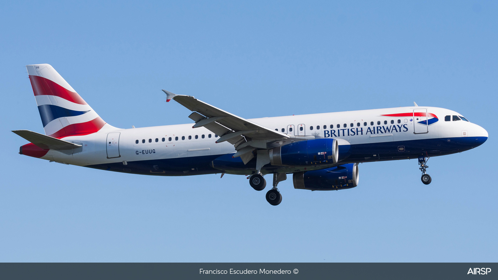 British Airways  Airbus A320  G-EUUG