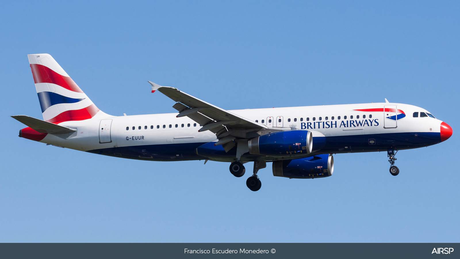 British Airways  Airbus A320  G-EUUR