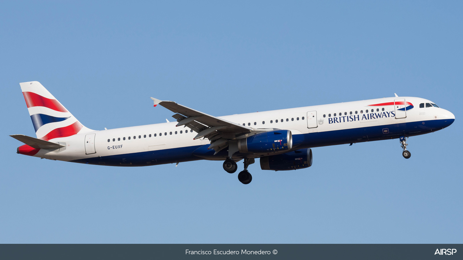 British Airways  Airbus A321  G-EUXF