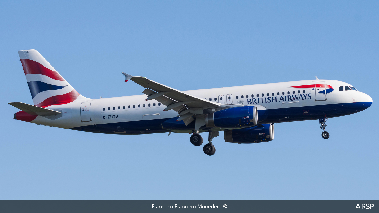British Airways  Airbus A320  G-EUYD