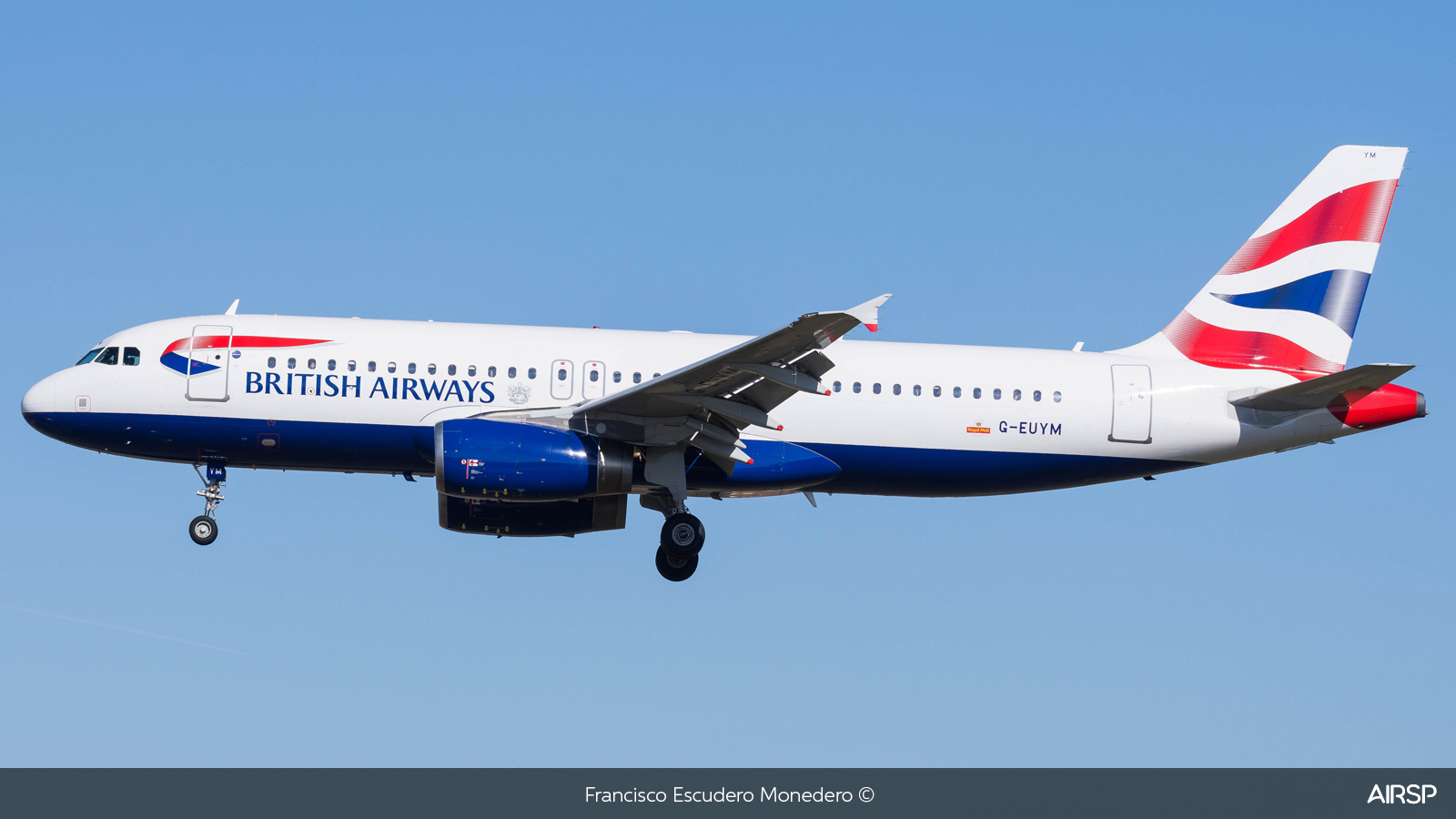 British Airways  Airbus A320  G-EUYM